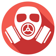 gas mask flat icon