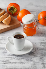 Breakfast with Persimmon jam