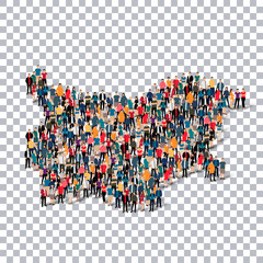 people map country BULGARIA vector