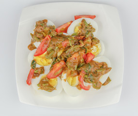 tomatoes ,eggs and curry