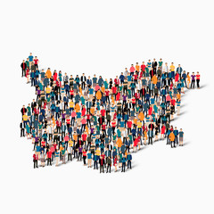 people map country BULGARIA vector