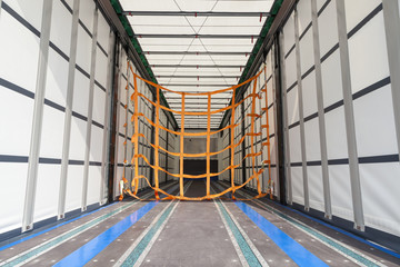 Empty cargo trailer