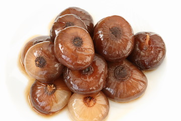 braune Borettane Zwiebeln