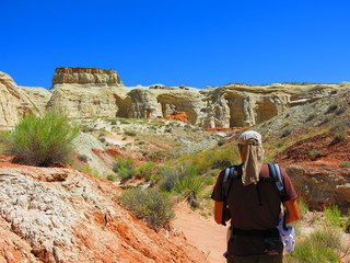 toadstool rock formation,  Grand Staircase Escalante National Monument
