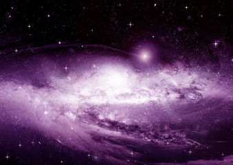 galaxy in a free space