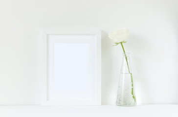 White frame mockup