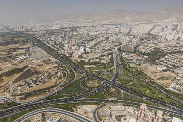 View of Tehran from the Azadi Tower - Iran