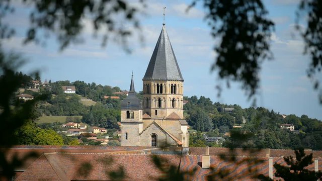 romanesque Cluny church in Burgundy, France Europe 