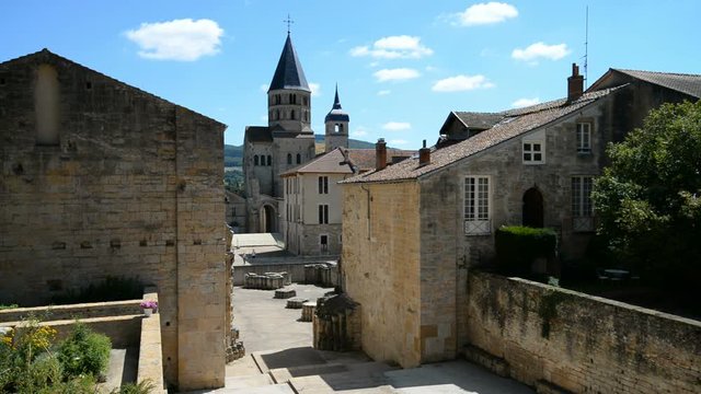 romanesque Cluny church in Burgundy, France Europe 