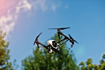 Pro drone quadcopter which shoots 4k video