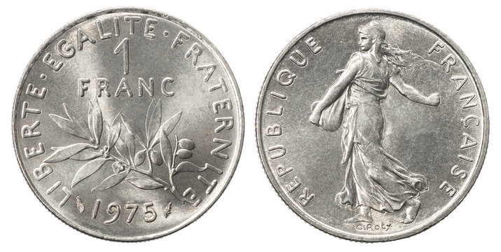 French franc silver coin