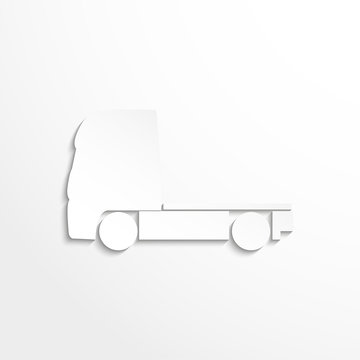 Truck. Vector icon