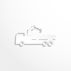 Truck. Vector icon