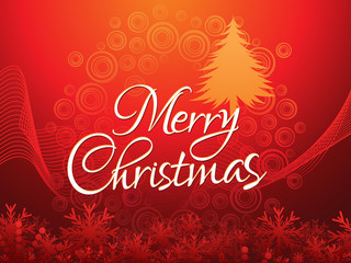 abstract red christmas background