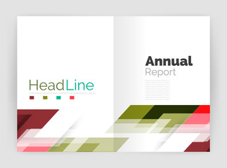 Modern line design, motion concept. Business annual report brochure templates