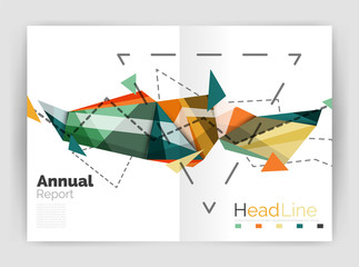 Geometric annual report business template