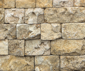 wall of natural stone, travertine, marble, slate, sandstone. bac