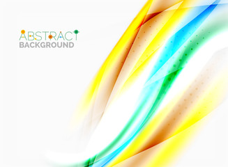 Shiny blurred line waves