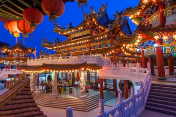 Fotobehang Kuala Lumpur Thean Hou-tempel op het Mid-Autumn Festival, Kuala Lumpur