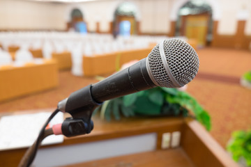 Microphone in seminar