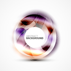 Colorful abstract circle banner