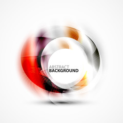 Colorful abstract circle banner