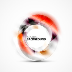 Colorful abstract circle banner