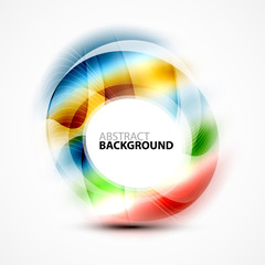 Modern shiny blurred swirl template