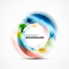 Modern shiny blurred swirl template