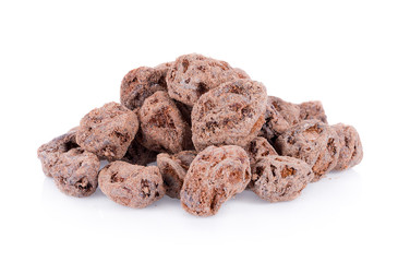 Salted Plum on white Background