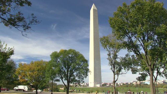 Time lapse of The Washington Monument on the National Mall