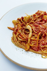 Tomato sauce spaghetti 