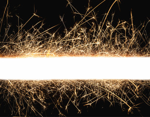 New years eve linear sparks background.