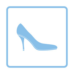 Middle heel shoe icon