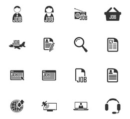 Job icons set