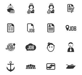 Job icons set