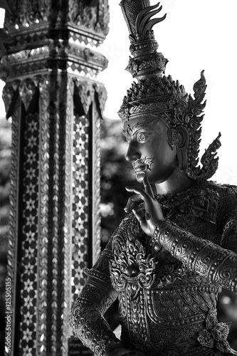 Giant Of Modern Photography At >> Giant Statue In Modern Thai Style With Back And White Photography Giant Of Modern Photography At >> Giant Statue In Modern Thai Style With Back And White Photography