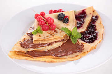 crepe with chocolate