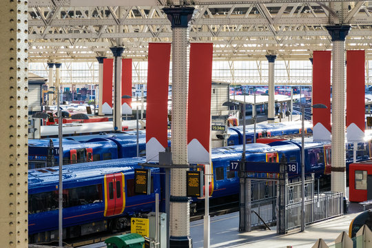 Waterloo Train Station In London