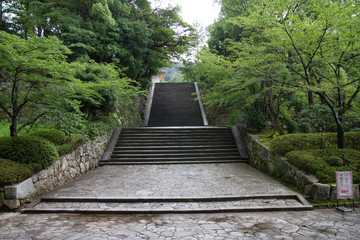 Marches en pleine nature Temple Japon