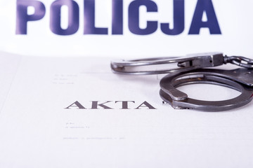 Fototapeta premium file police investigation