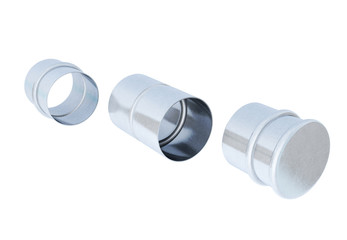 Hose adapters isolated. 3d rendering