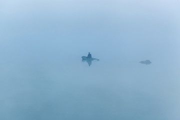 Fishing in the early morning