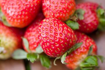 strawberry macro detail