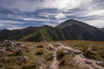 Beautiful scenery of Western Tatra mountains