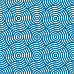 Vector geometric seamless pattern, abstract endless composition