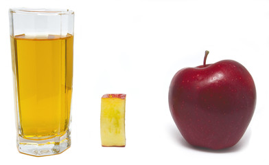 apple juice and apple and apple bit