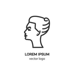 Vector logo design template for virgo, badge for websites and prints. Modern easy to edit logo template.