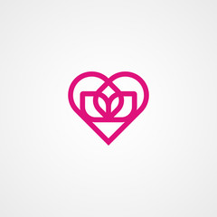 lotus love meditation logo icon