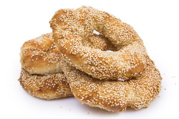 bagels with sesame seeds 